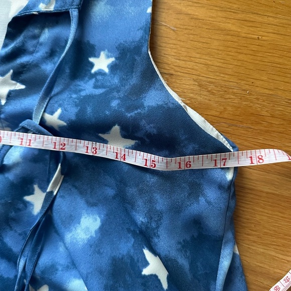 Buddy Love Women’s Blue & White Stars Hi lo Sleeveless Maxi Dress Size S/M - Picture 6 of 9